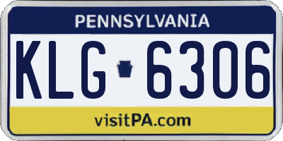 PA license plate KLG6306