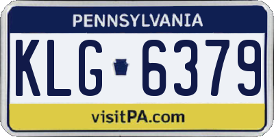 PA license plate KLG6379