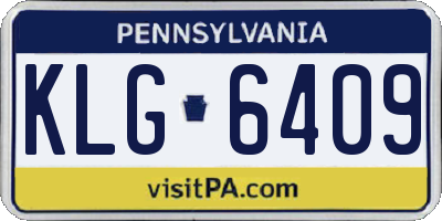 PA license plate KLG6409