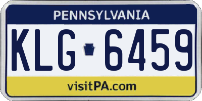 PA license plate KLG6459