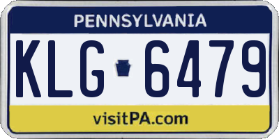 PA license plate KLG6479