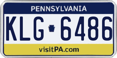 PA license plate KLG6486
