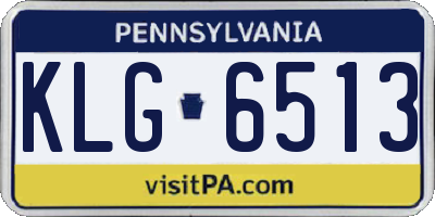 PA license plate KLG6513