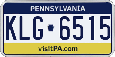 PA license plate KLG6515