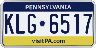 PA license plate KLG6517