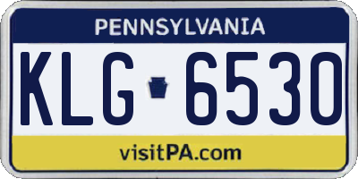 PA license plate KLG6530