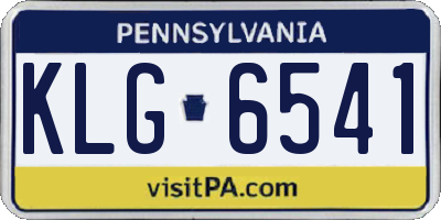 PA license plate KLG6541