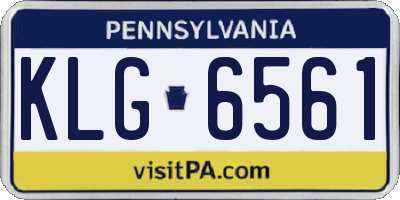 PA license plate KLG6561