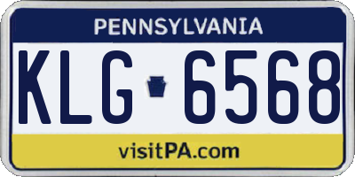 PA license plate KLG6568