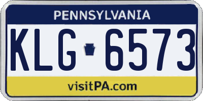 PA license plate KLG6573