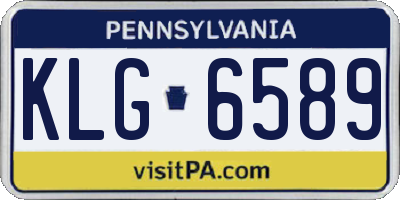 PA license plate KLG6589