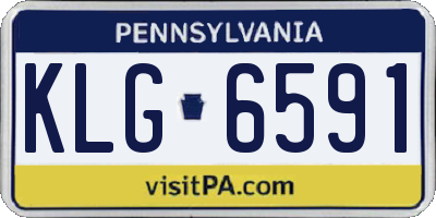 PA license plate KLG6591