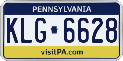 PA license plate KLG6628