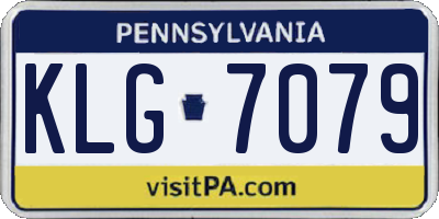 PA license plate KLG7079