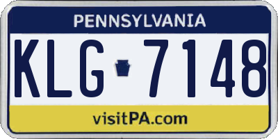 PA license plate KLG7148