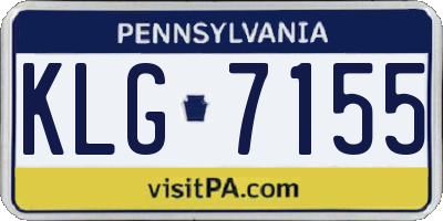 PA license plate KLG7155