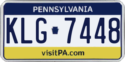 PA license plate KLG7448
