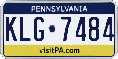 PA license plate KLG7484