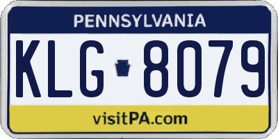 PA license plate KLG8079