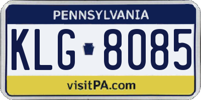 PA license plate KLG8085
