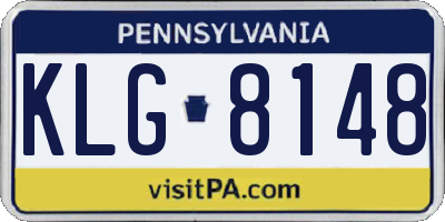 PA license plate KLG8148