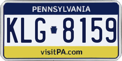 PA license plate KLG8159