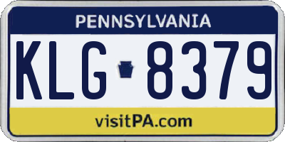 PA license plate KLG8379