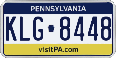 PA license plate KLG8448
