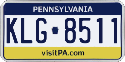 PA license plate KLG8511