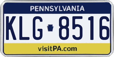 PA license plate KLG8516