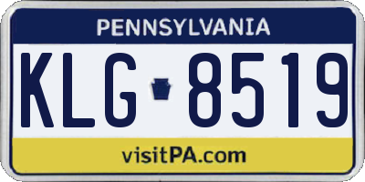 PA license plate KLG8519