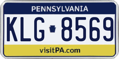 PA license plate KLG8569