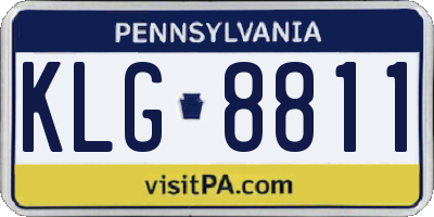 PA license plate KLG8811