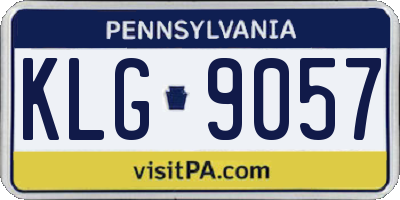 PA license plate KLG9057