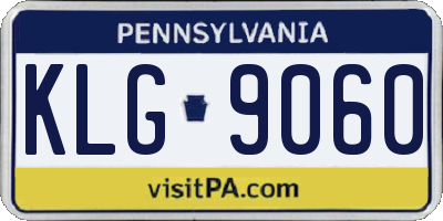 PA license plate KLG9060