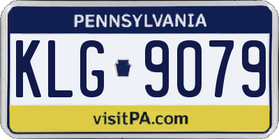 PA license plate KLG9079