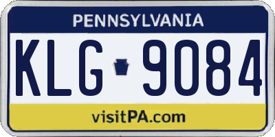 PA license plate KLG9084