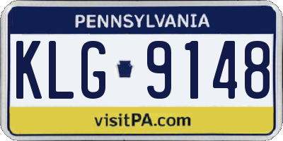 PA license plate KLG9148
