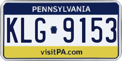 PA license plate KLG9153