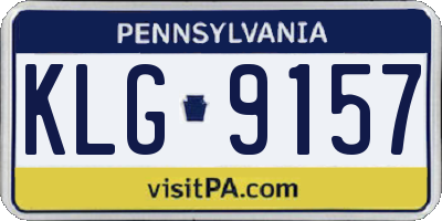PA license plate KLG9157