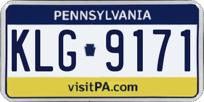 PA license plate KLG9171