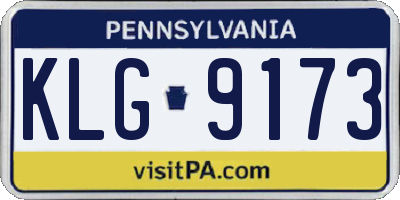 PA license plate KLG9173