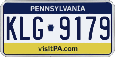 PA license plate KLG9179