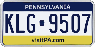 PA license plate KLG9507