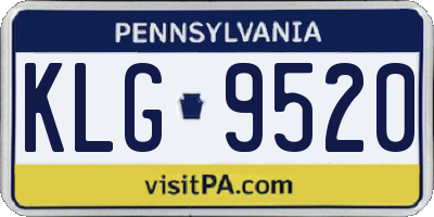 PA license plate KLG9520
