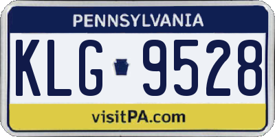 PA license plate KLG9528