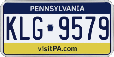 PA license plate KLG9579