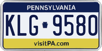 PA license plate KLG9580