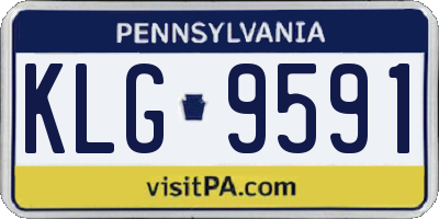 PA license plate KLG9591
