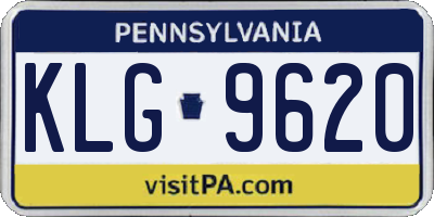 PA license plate KLG9620